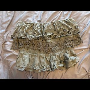 American Eagle Ruffle Top